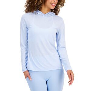 ID Ideology Women's Essentials Hooded T-Shirt, Created for Macy's - Bluebelle Si